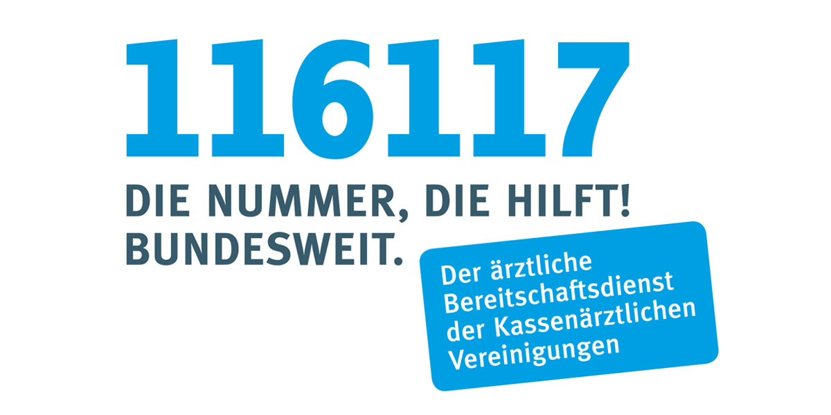 Banner Bundesweiter Patientenservice 116117.de